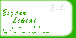 eszter liptai business card